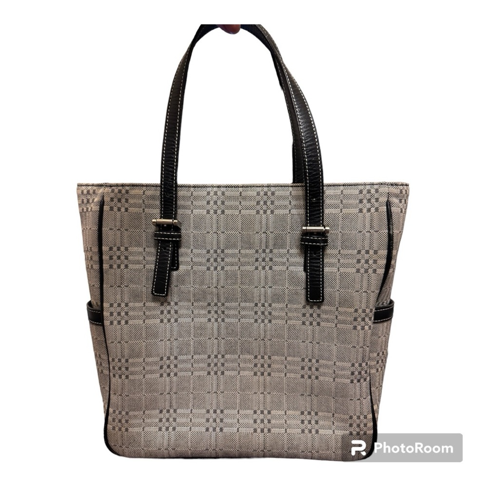 Authentic Burberry Nova Check Bag Gray